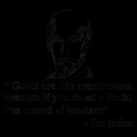 Goats Are Like Mushrooms Funny Joe Biden Quote Cooling Performance Long Sleeve Crew