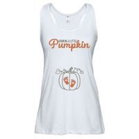 Growing A Little Pumpkin Pregnancy Thanksgiving Ladies Essential Flowy Tank