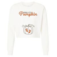 Growing A Little Pumpkin Pregnancy Thanksgiving Cropped Pullover Crew