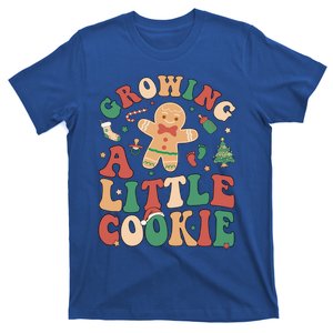 Growing A Little Cookie Christmas Pregnancy Announcet Gift T-Shirt