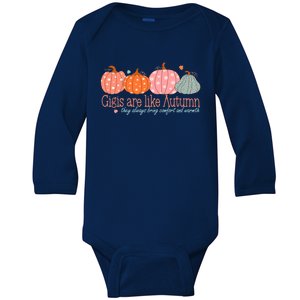 Gigis Are Like Autumn Baby Long Sleeve Bodysuit