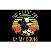 Got A Little Dirt On My Boots Country Music Lover Bumper Sticker