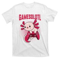 Gamer Axolotl Lover Cute Axolotl Gaming Retro Video Gamer  T-Shirt