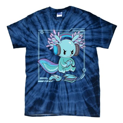 Gamer Axolotl Lover Cute Axolotl Gaming Video Gamer Gifts    Tie-Dye T-Shirt