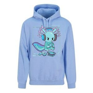 Gamer Axolotl Lover Cute Axolotl Gaming Video Gamer Gifts    Unisex Surf Hoodie