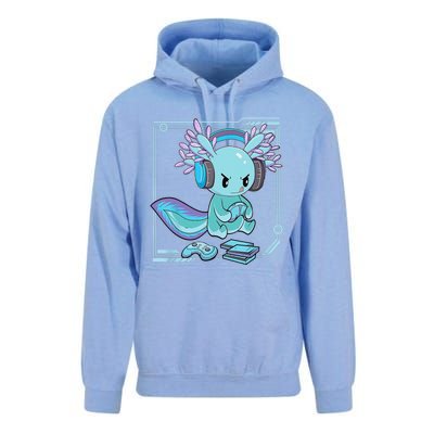 Gamer Axolotl Lover Cute Axolotl Gaming Video Gamer Gifts    Unisex Surf Hoodie