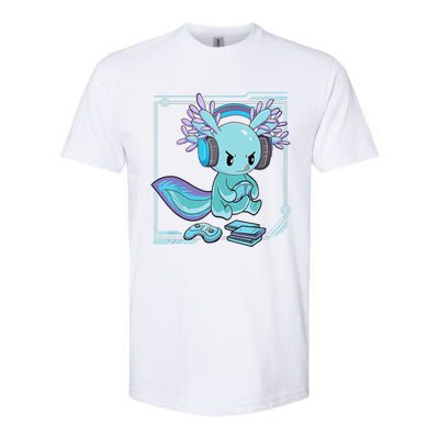 Gamer Axolotl Lover Cute Axolotl Gaming Video Gamer Gifts    Softstyle CVC T-Shirt