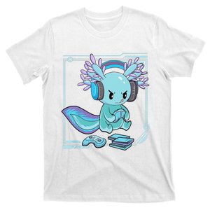 Gamer Axolotl Lover Cute Axolotl Gaming Video Gamer Gifts    T-Shirt