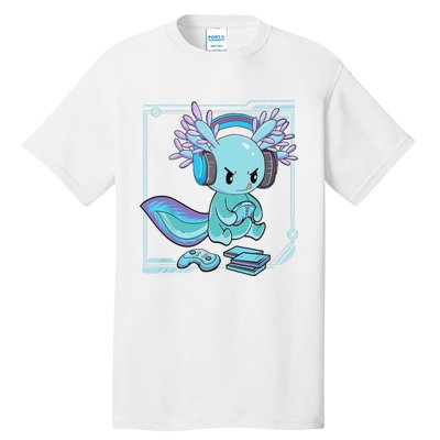 Gamer Axolotl Lover Cute Axolotl Gaming Video Gamer Gifts    Tall T-Shirt