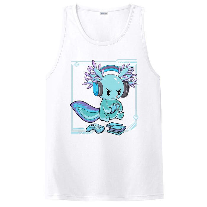 Gamer Axolotl Lover Cute Axolotl Gaming Video Gamer Gifts    PosiCharge Competitor Tank