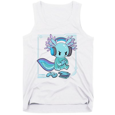 Gamer Axolotl Lover Cute Axolotl Gaming Video Gamer Gifts    Tank Top