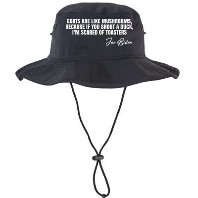 Goats Are Like Mushrooms Funny Joe Biden Quote Bucket Hat