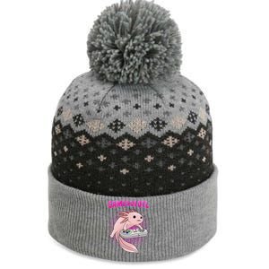 Gamer Axolotl Lover Cute Axolotl Gaming Video Gamer Gifts  The Baniff Cuffed Pom Beanie