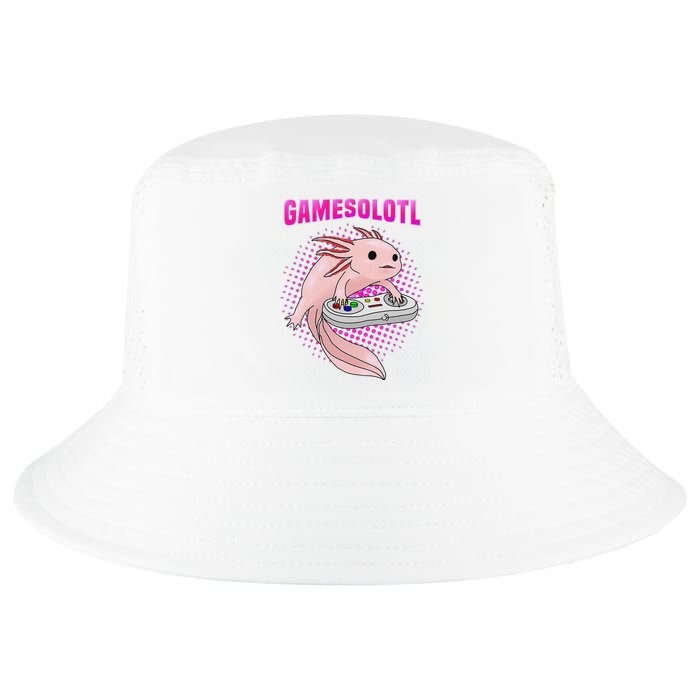 Gamer Axolotl Lover Cute Axolotl Gaming Video Gamer Gifts  Cool Comfort Performance Bucket Hat