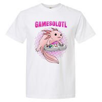 Gamer Axolotl Lover Cute Axolotl Gaming Video Gamer Gifts  Garment-Dyed Heavyweight T-Shirt