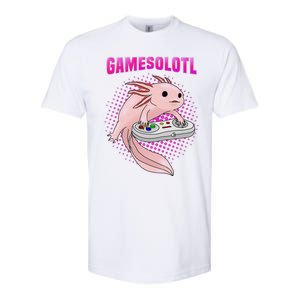 Gamer Axolotl Lover Cute Axolotl Gaming Video Gamer Gifts  Softstyle CVC T-Shirt