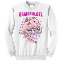 Gamer Axolotl Lover Cute Axolotl Gaming Video Gamer Gifts  Sweatshirt