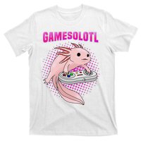 Gamer Axolotl Lover Cute Axolotl Gaming Video Gamer Gifts  T-Shirt