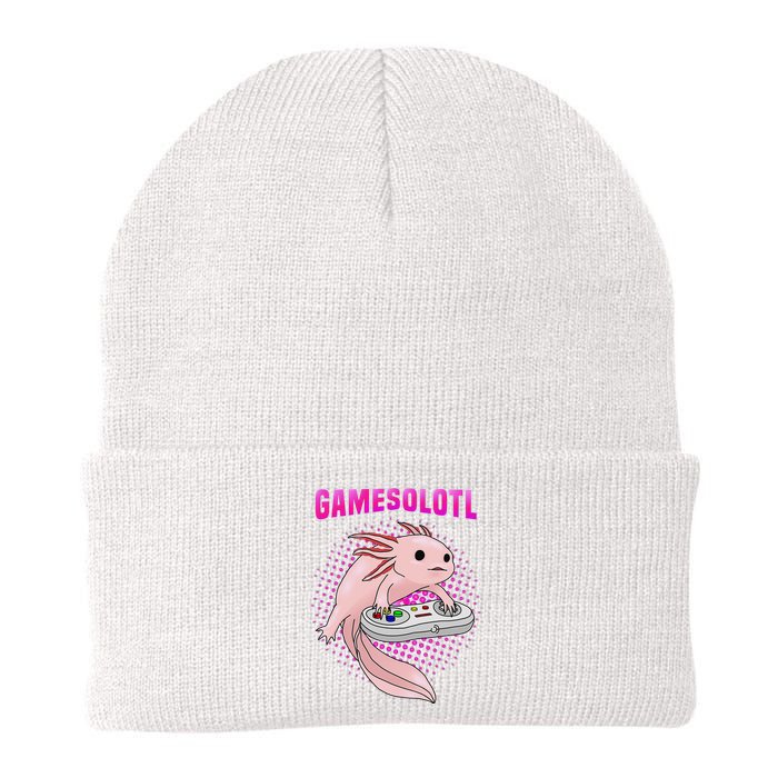 Gamer Axolotl Lover Cute Axolotl Gaming Video Gamer Gifts  Knit Cap Winter Beanie