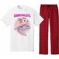 Gamer Axolotl Lover Cute Axolotl Gaming Video Gamer Gifts  Pajama Set