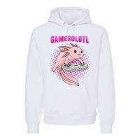 Gamer Axolotl Lover Cute Axolotl Gaming Video Gamer Gifts  Premium Hoodie