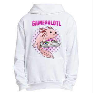 Gamer Axolotl Lover Cute Axolotl Gaming Video Gamer Gifts  Urban Pullover Hoodie