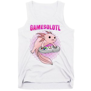 Gamer Axolotl Lover Cute Axolotl Gaming Video Gamer Gifts  Tank Top