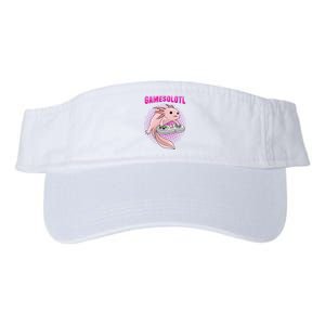 Gamer Axolotl Lover Cute Axolotl Gaming Video Gamer Gifts  Valucap Bio-Washed Visor