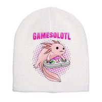 Gamer Axolotl Lover Cute Axolotl Gaming Video Gamer Gifts  Short Acrylic Beanie