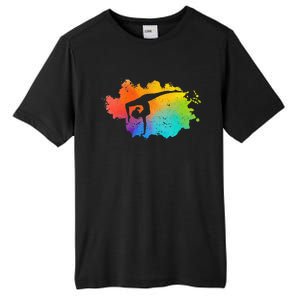 Gymnastics Acrobatics Lover Rainbow Colors Cheerleading Tall Fusion ChromaSoft Performance T-Shirt