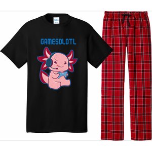 Gamer Axolotl Lover Cute Axolotl Gaming Video Gamer Pajama Set