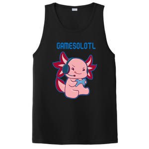 Gamer Axolotl Lover Cute Axolotl Gaming Video Gamer PosiCharge Competitor Tank