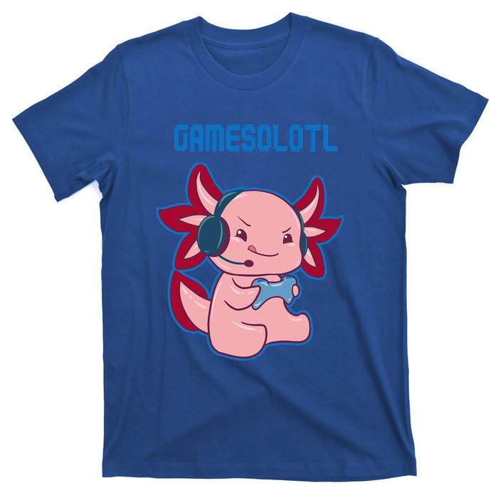 Gamer Axolotl Lover Cute Axolotl Gaming Video Gamer T-Shirt