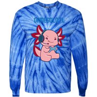 Gamer Axolotl Lover Cute Axolotl Gaming Video Gamer Tie-Dye Long Sleeve Shirt