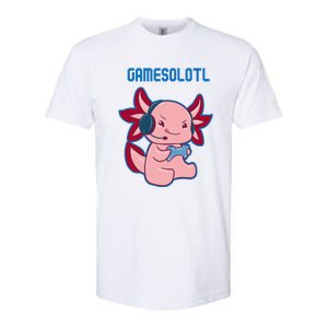 Gamer Axolotl Lover Cute Axolotl Gaming Video Gamer Softstyle CVC T-Shirt