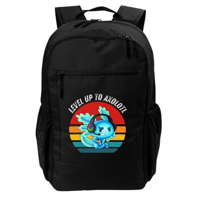 Gaming Axolotl Level Up Geek Video Games Daily Commute Backpack