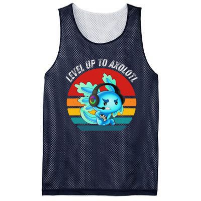 Gaming Axolotl Level Up Geek Video Games Mesh Reversible Basketball Jersey Tank