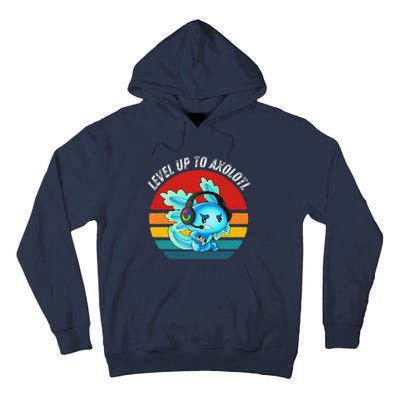 Gaming Axolotl Level Up Geek Video Games Tall Hoodie