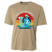 Gaming Axolotl Level Up Geek Video Games Cooling Performance Crew T-Shirt