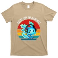 Gaming Axolotl Level Up Geek Video Games T-Shirt
