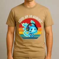 Gaming Axolotl Level Up Geek Video Games T-Shirt