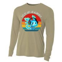 Gaming Axolotl Level Up Geek Video Games Cooling Performance Long Sleeve Crew