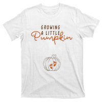 Growing A Little Pumpkin Fall Maternity Thanksgiving Baby T-Shirt