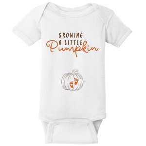 Growing A Little Pumpkin Fall Maternity Thanksgiving Baby Baby Bodysuit