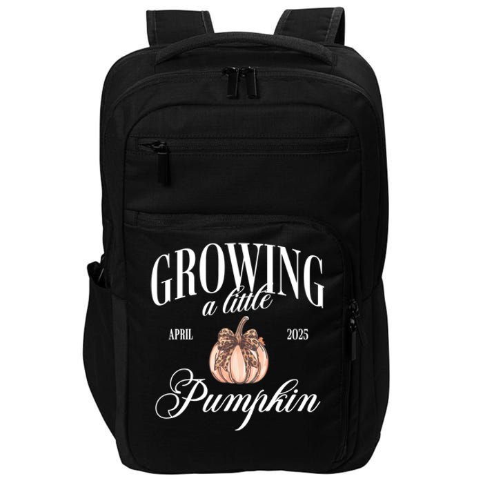 Growing A Little Pumpkin Pregnancy Announcement Halloween Impact Tech Backpack