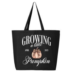 Growing A Little Pumpkin Pregnancy Announcement Halloween 25L Jumbo Tote