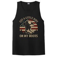 Got A Little Dirt On My Boots Usa Flag Western Country Music PosiCharge Competitor Tank