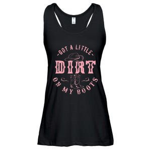 Got A Little Dirt On My Boots Howdy Cowgirl Western Country Ladies Essential Flowy Tank