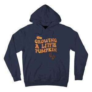 Growing A Little Pumpkin Pregnancy Announcement Halloween Tall Hoodie