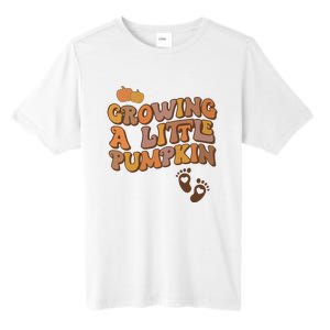 Growing A Little Pumpkin Pregnancy Announcement Halloween Tall Fusion ChromaSoft Performance T-Shirt